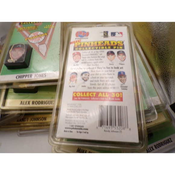 Pinheads Collectible Pins First Edition Baseball MLB Lot 2 Twenty Duplicates - Picture 2 of 2